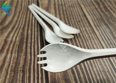 Biologisch abbaubares Bambusmaterial Kompostierbares Logo Abbaubares Besteck Einweg Spork